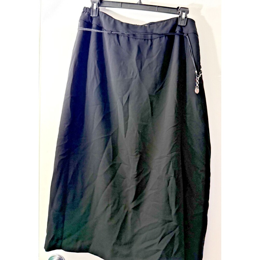 Emma James Women's Plus 18W Black Modest Career Skirt Whimsygoth Witchy Wicca